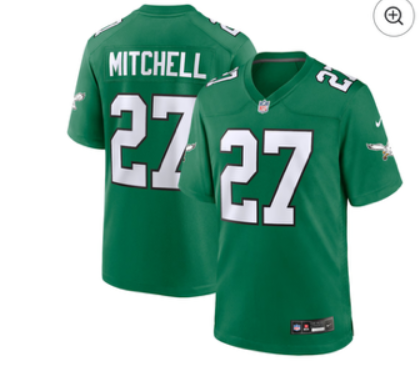 Men 2026 Philadelphia Eagles  #27 Mitchell Green Nike Limited NFL Jersey